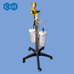 Surgery Medical Vacuum Regulator Trolley with Suction Liquid Collecting Bottles